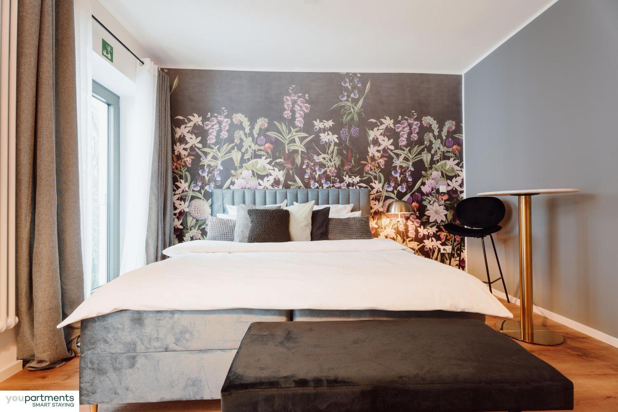 Apartment City-studio Im Innenhof Mit Boxspring-bett Und Community-raum